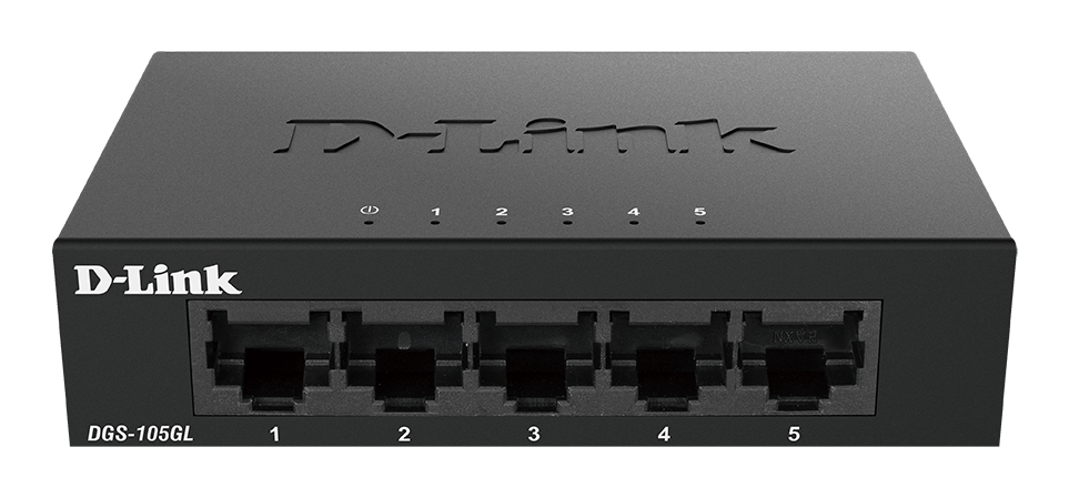 364934-dgs-105gl-e-790069458576-0.webp D-Link Ethernet Switch DGS-105GL/E Unmanaged Desktop Gigabit Ethernet (copper) ports quantity 5