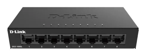 D-Link   Switch   DGS-108GL/E   Unmanaged   Desktop   Gigabit Ethernet (copper) ports quantity 8