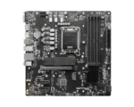 MSI   PRO B760M-P   Processor family Intel   Processor socket  LGA1700   DDR5 DIMM   Memory slots 4   Supported hard disk drive interfaces 	SATA, M.2   Number of SATA connectors 4   Chipset Intel B760   mATX