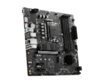 MSI   PRO B760M-P   Processor family Intel   Processor socket  LGA1700   DDR5 DIMM   Memory slots 4   Supported hard disk drive interfaces 	SATA, M.2   Number of SATA connectors 4   Chipset Intel B760   mATX