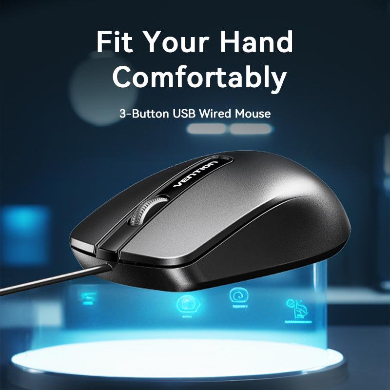 4170b27c-b48f-40e8-bebf-2e7d5d9b666d MOUSE USB OPTICAL BLACK/KTABG VENTION