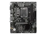 MSI   PRO H610M-E   Processor family Intel   Processor socket  LGA1700   Supported hard disk drive interfaces SATA, M.2   Number of SATA connectors 4