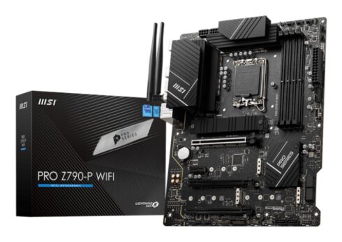 Mainboard MSI Intel Z790 LGA1700 ATX Memory DDR5 Memory slots 4 1xPCI-Express 1x 3xPCI-Express 16x 4xM.2 1xHDMI 1xDisplayPort 4xUSB 2.0 3xUSB 3.2 1xUSB-C 1xPS/2 6xAudio port PROZ790-PWIFI