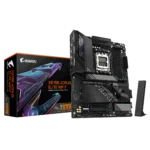 Gigabyte X870E A ELITE WIFI7   Processor family AMD   Processor socket AM5   DDR5   Supported hard disk drive interfaces SATA, M.2   Number of SATA connectors 4