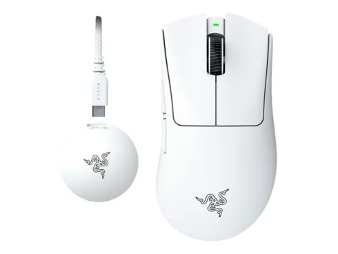 Razer DeathAdder V4 Pro Gaming mouse, White   Razer