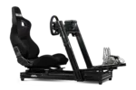 Next Level Racing Aluminium Simulator Cockpit, Wheel Plate Edition   GTElite Lite   Black