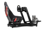 Next Level Racing Aluminium Simulator Cockpit, Wheel Plate Edition   GTElite Lite   Black