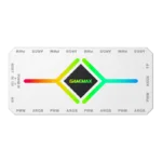 Gamemax   V4.0 ARGB PWM HUB WT   Hub for Gaming Chassis