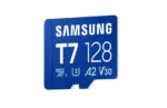 Samsung MicroSD card   T7   128 GB   microSDXC   Flash memory class U3, V30, A2