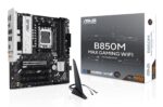 Mainboard ASUS AMD B850 SAM5 Micro-ATX Memory DDR5 Memory slots 4 3xPCI-Express 4.0 16x 1xPCI-Express 5.0 16x 3xM.2 1xHDMI 1xDisplayPort 5xUSB 2.0 2xUSB 3.2 2xUSB-C 1xRJ45 3xAudio port B850MMAXGAMINGWIFI