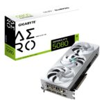 Graphics Card GIGABYTE NVIDIA GeForce RTX 5080 16 GB GDDR7 256 bit PCIE 5.0 16x GPU 2617 MHz Dual Slot Fansink GV-N5080AEROOC-16GD1.0