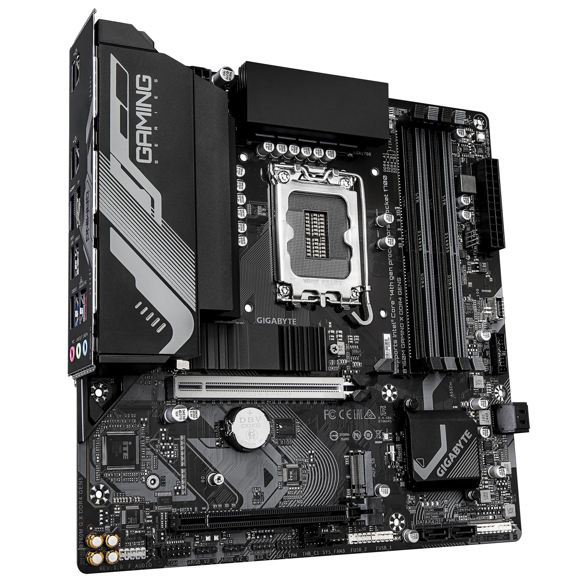 6f5ead03-0f54-4a80-afba-39f4e4a715cc Mainboard GIGABYTE Intel B760 LGA 1700 micro ATX RAM DDR4-SDRAM 4xSlots 2xNumber of M.2 (M) slots B760MGXDDR4GEN5