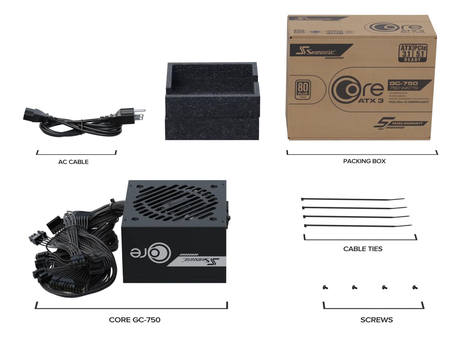 76a7a203-fa10-474e-919a-431f6dd1c41b Power Supply SEASONIC ATX PC 100 – 240 V 750 W SRP-CGC751-A5A32SF