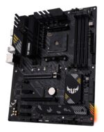 Mainboard ASUS AMD B550 SAM4 ATX 3xPCI-Express 3.0 1x 1xPCI-Express 3.0 16x 2xM.2 1xPCI-Express 4.0 16x Memory DDR4 Memory slots 4 1xHDMI 1xDisplayPort 1xUSB type C 5xUSB 3.2 1xOptical S/PDIF 1xRJ45 5xAudio port TUFGAMINGB550-PLUS