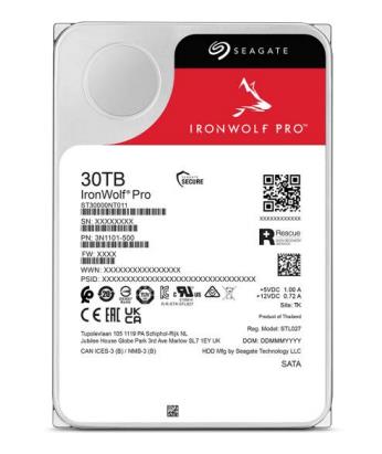 HDD SEAGATE IronWolf Pro 30TB 512 MB 7200 rpm 3,5″ ST30000NT011