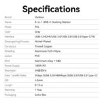 NB ACC DOCKING STATION/0.15M TGLHB VENTION