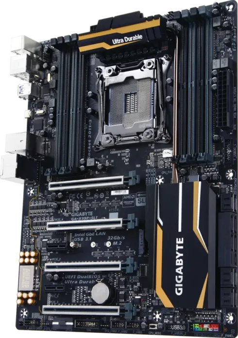 Gigabyte GA-X99P-SLI LGA2011-3 DDR4 ATX Motininė Plokštė (Atnaujinta)