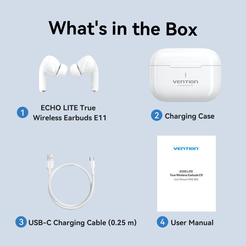 9a41fae7-d19e-42e9-b547-74f52fa31e71 HEADSET WRL ECHO LITE E11/WHITE NBVW0 VENTION