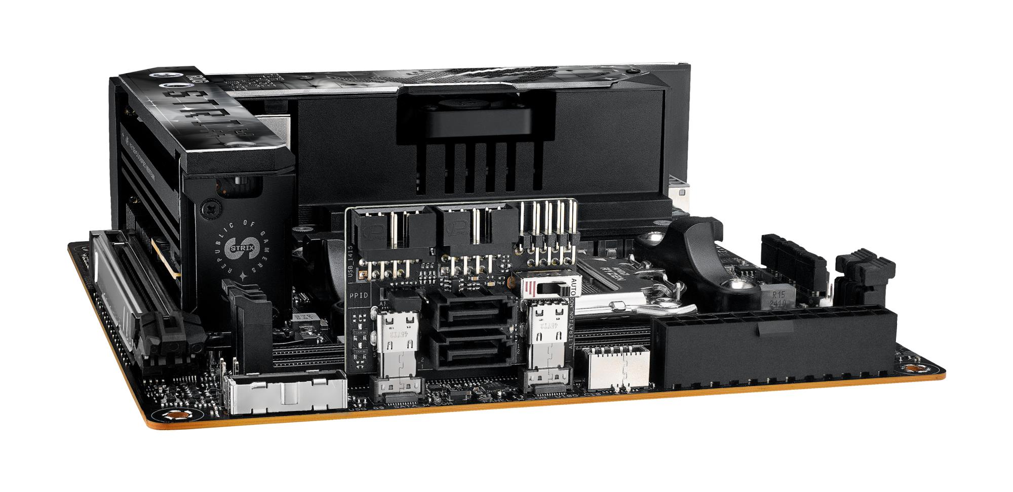 a3ca118a-c207-4ea6-8db8-5fa54625dff8 Mainboard ASUS AMD X870 SAM5 Mini-ITX Memory DDR5 Memory slots 2 1xPCI-Express 4.0 16x 1xPCI-Express 5.0 16x 2xM.2 1xHDMI 3xUSB 3.0 4xUSB 3.2 1xUSB-C 2xUSB4 1xRJ45 ROGSTRIXX870-IGAMWIFI