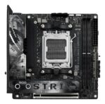 Mainboard ASUS AMD X870 SAM5 Mini-ITX Memory DDR5 Memory slots 2 1xPCI-Express 4.0 16x 1xPCI-Express 5.0 16x 2xM.2 1xHDMI 3xUSB 3.0 4xUSB 3.2 1xUSB-C 2xUSB4 1xRJ45 ROGSTRIXX870-IGAMWIFI