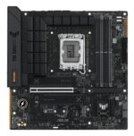 Mainboard ASUS Intel B760 Express LGA1700 Micro-ATX Memory slots 4 1xPCI-Express 3.0 1x 1xPCI-Express 4.0 4x 1xPCI-Express 5.0 16x 3xM.2 1xHDMI 1xDisplayPort 4xUSB 2.0 3xUSB 3.2 1xUSB-C 1xOptical S/PDIF 1xRJ45 5xAudio port TUFGAMINGB760M-PLUSII