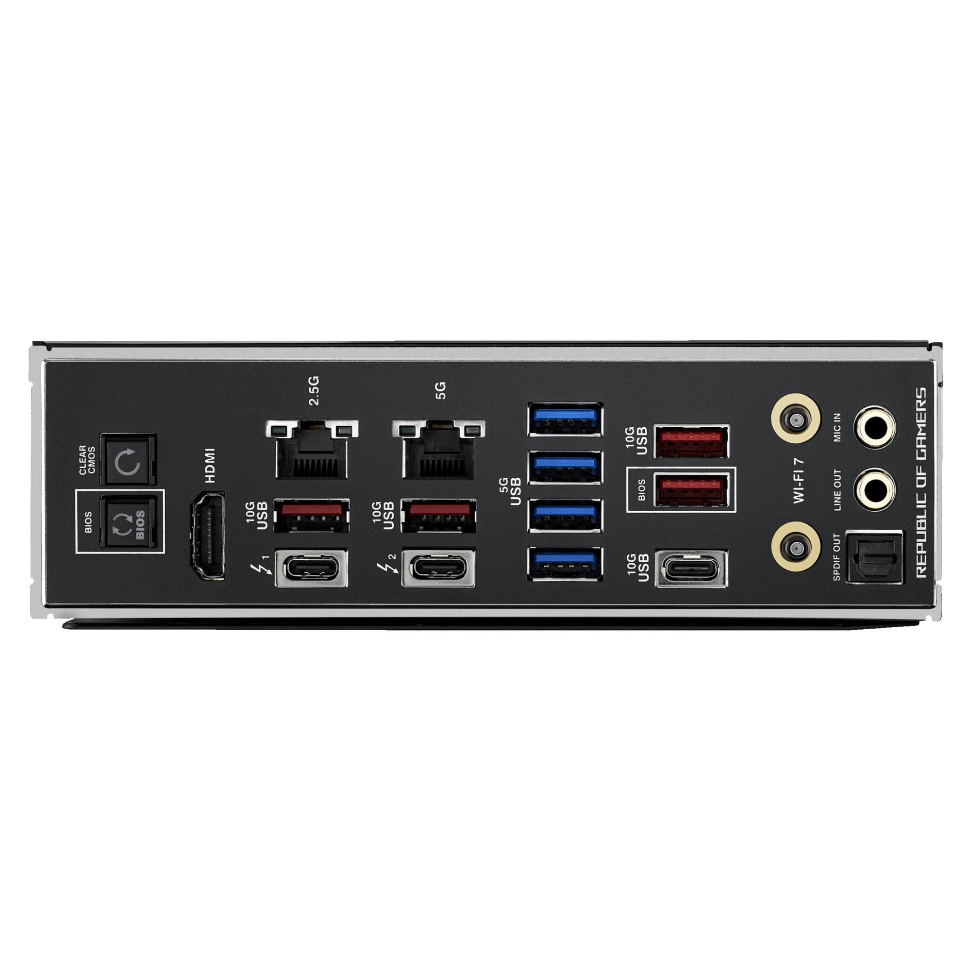 be92d56f-dc01-4c27-aa9c-bb7001252e08 Mainboard ASUS Intel Z890 LGA1851 ATX Memory DDR5 Memory slots 4 1xPCI-Express 4.0 1x 1xPCI-Express 4.0 16x 1xPCI-Express 5.0 16x 6xM.2 1xHDMI 1xAudio-In 1xAudio-Out 4xUSB 3.0 4xUSB 3.1 1xUSB-C 2xUSB-C w/Thunderbolt 1xOptical S/PDIF 2xRJ45 ROGMAXIMUSZ890HERO