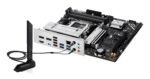 Mainboard ASUS AMD B850 SAM5 Micro-ATX Memory DDR5 Memory slots 4 1xPCI-Express 4.0 16x 1xPCI-Express 5.0 16x 3xM.2 1xHDMI 2xDisplayPort 4xUSB 2.0 4xUSB 3.2 1xRJ45 3xAudio port PRIMEB850M-AWIFI