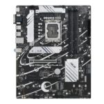 Mainboard ASUS Intel B760 Express LGA1700 ATX Memory DDR4 Memory slots 4 2xPCI-Express 3.0 1x 1xPCI-Express 4.0 16x 1xPCI-Express 5.0 16x 3xM.2 1x15pin D-sub 1xHDMI 1xDisplayPort 2xUSB 2.0 3xUSB 3.2 1xUSB-C 1xRJ45 3xAudio port PRIMEB760-PLUSD4
