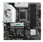 Mainboard MSI Intel B760 Express LGA1700 Micro-ATX Memory DDR5 Memory slots 4 1xPCI-Express 3.0 1x 1xPCI-Express 4.0 4x 1xPCI-Express 4.0 16x 2xM.2 2xHDMI 2xDisplayPort 2xUSB 2.0 4xUSB 3.2 1xPS/2 1xRJ45 3xAudio port B760MGAMINGPLUSWIFI