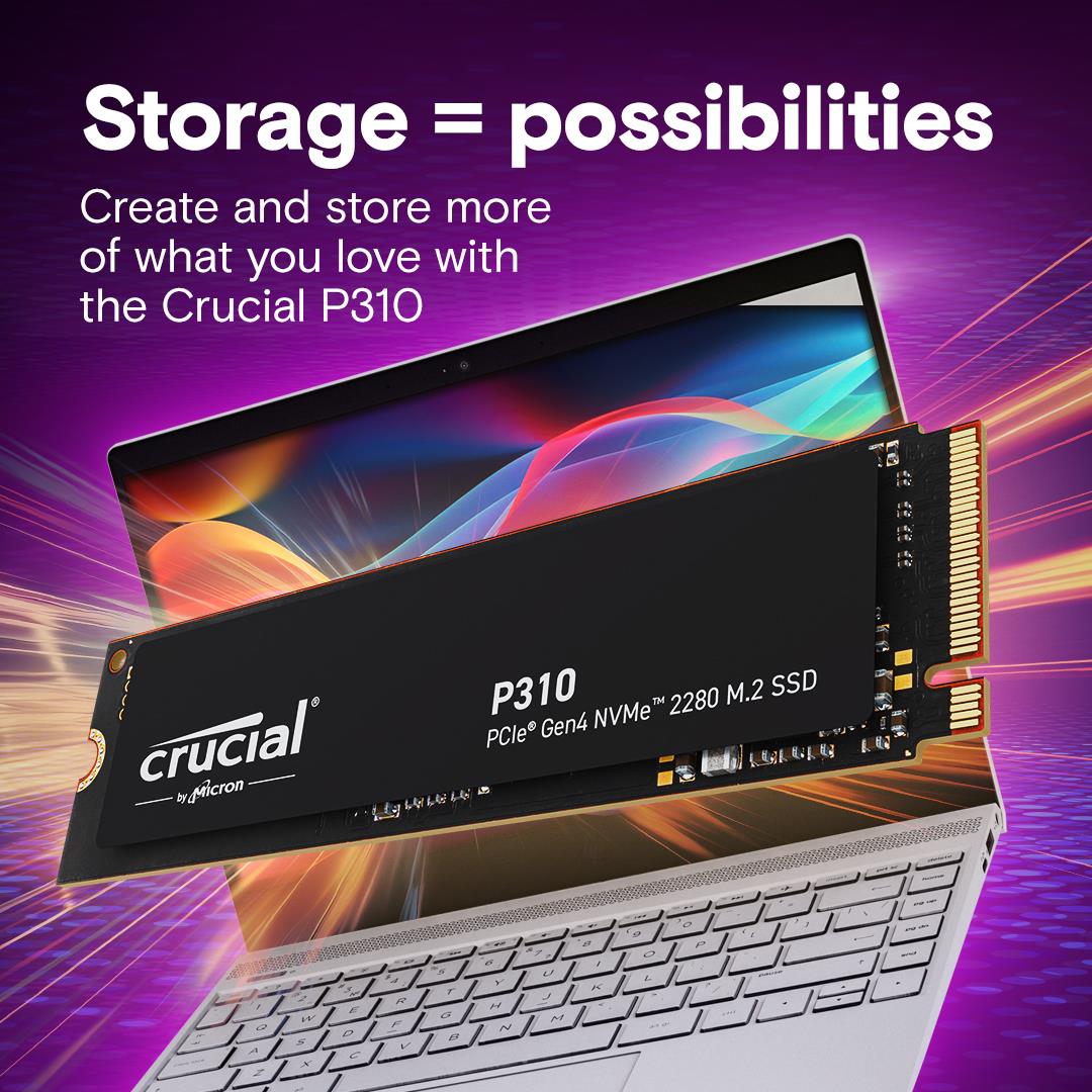 e033e4a9-16d9-435a-9d0d-c36509467e8a SSD CRUCIAL 800xTBW rating Read speed 7100 MB/s Write speed 6000 MB/s NVMe Yes PCI Express 4.0 M.2 4000 GB CT4000P310SSD8