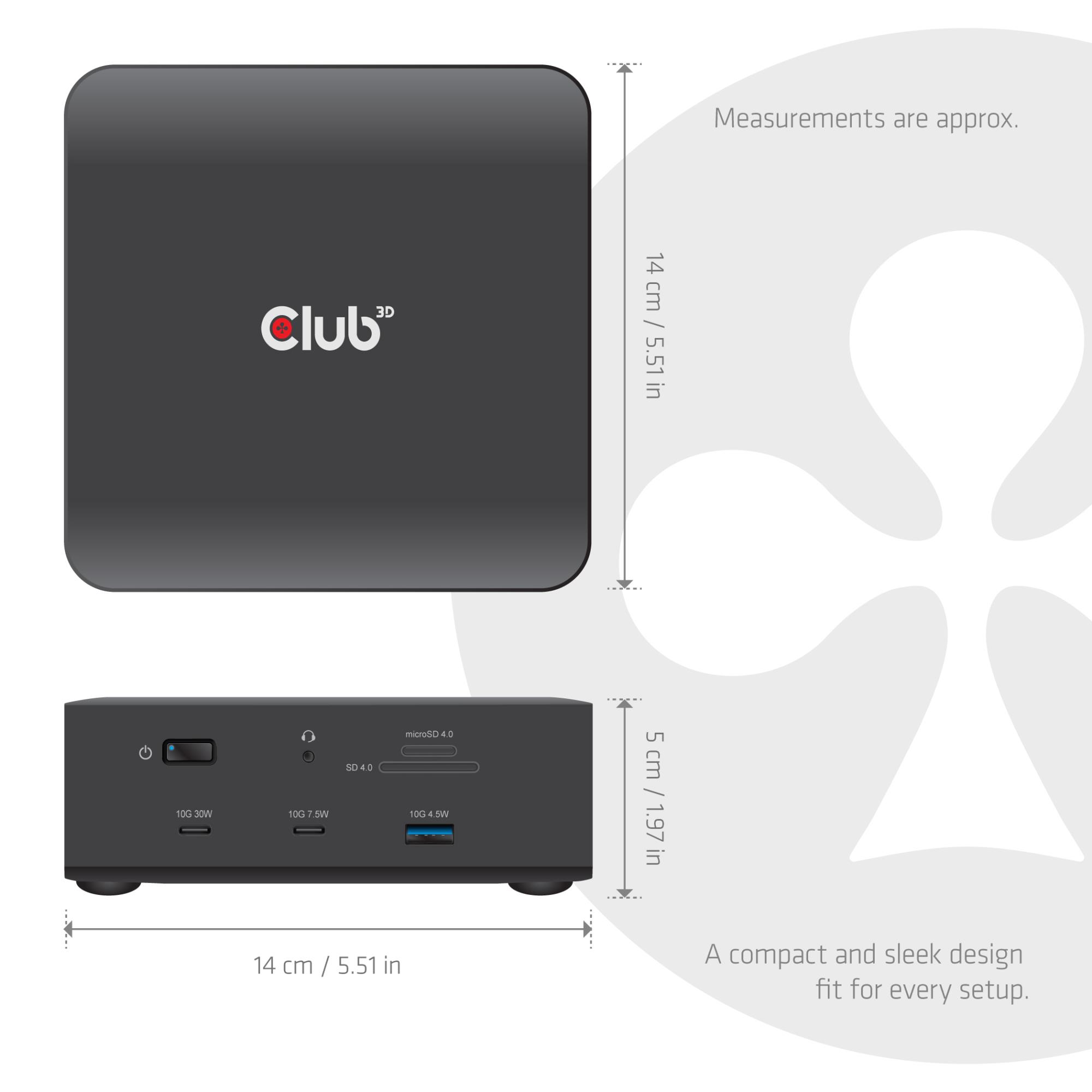 e68b0efa-7398-485d-bfa8-e7b734b52d0b NB ACC DOCKING STATION 13-IN-1/THUNDERBOLT CSV-2562 CLUB3D
