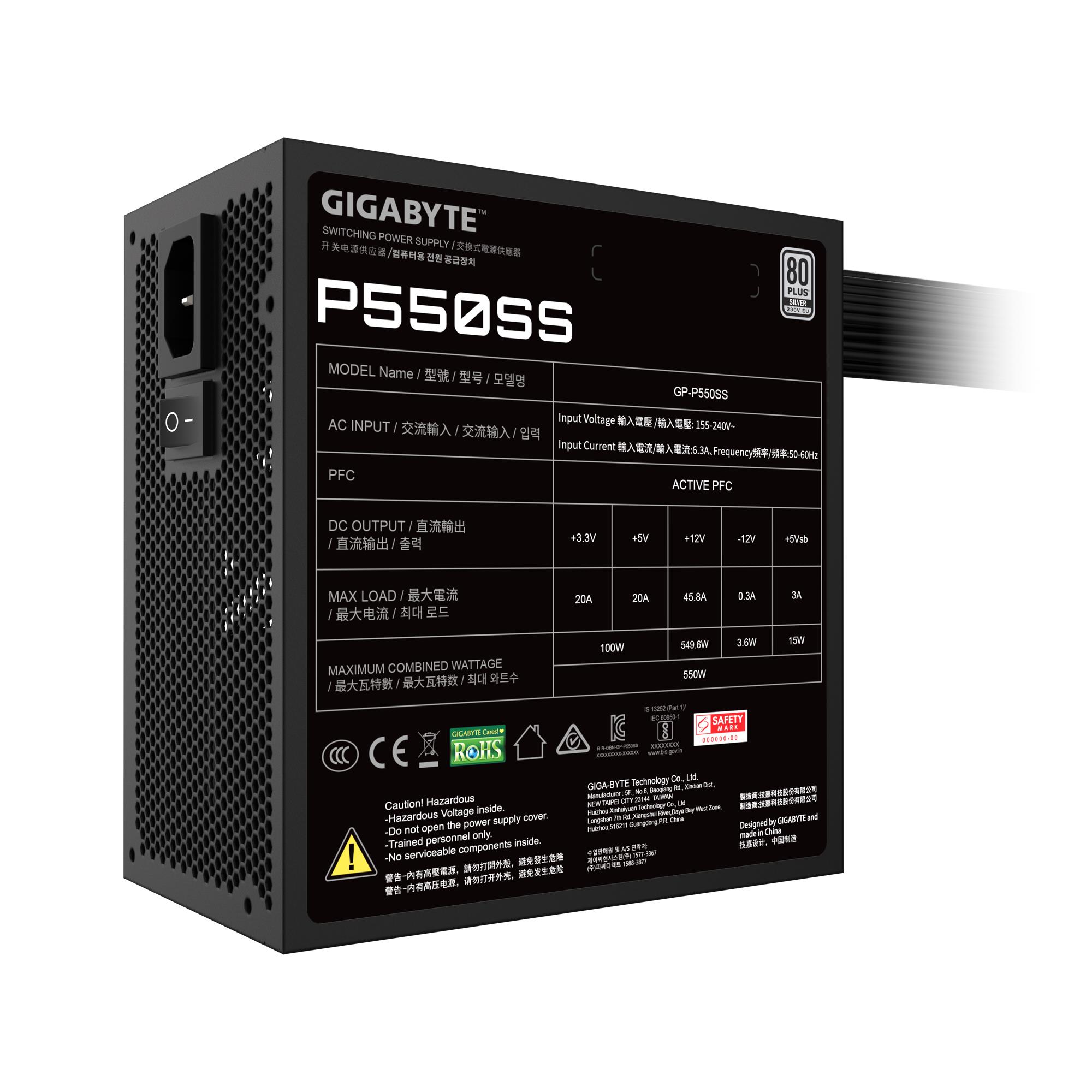 f0504a8f-47c9-4ff6-aa28-fe37dc336736 Power Supply GIGABYTE GP-P650SS 650 Watts GP-P650SS