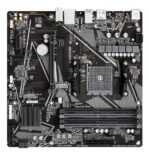 Mainboard GIGABYTE AMD B550 SAM4 Micro-ATX Memory DDR4 Memory slots 4 1xPCI-Express 3.0 1x 1xPCI-Express 4.0 16x 2xM.2 1xHDMI 1xDisplayPort 2xAudio-In 1xAudio-Out 4xUSB 2.0 4xUSB 3.2 1xPS/2 1xRJ45 B550MK