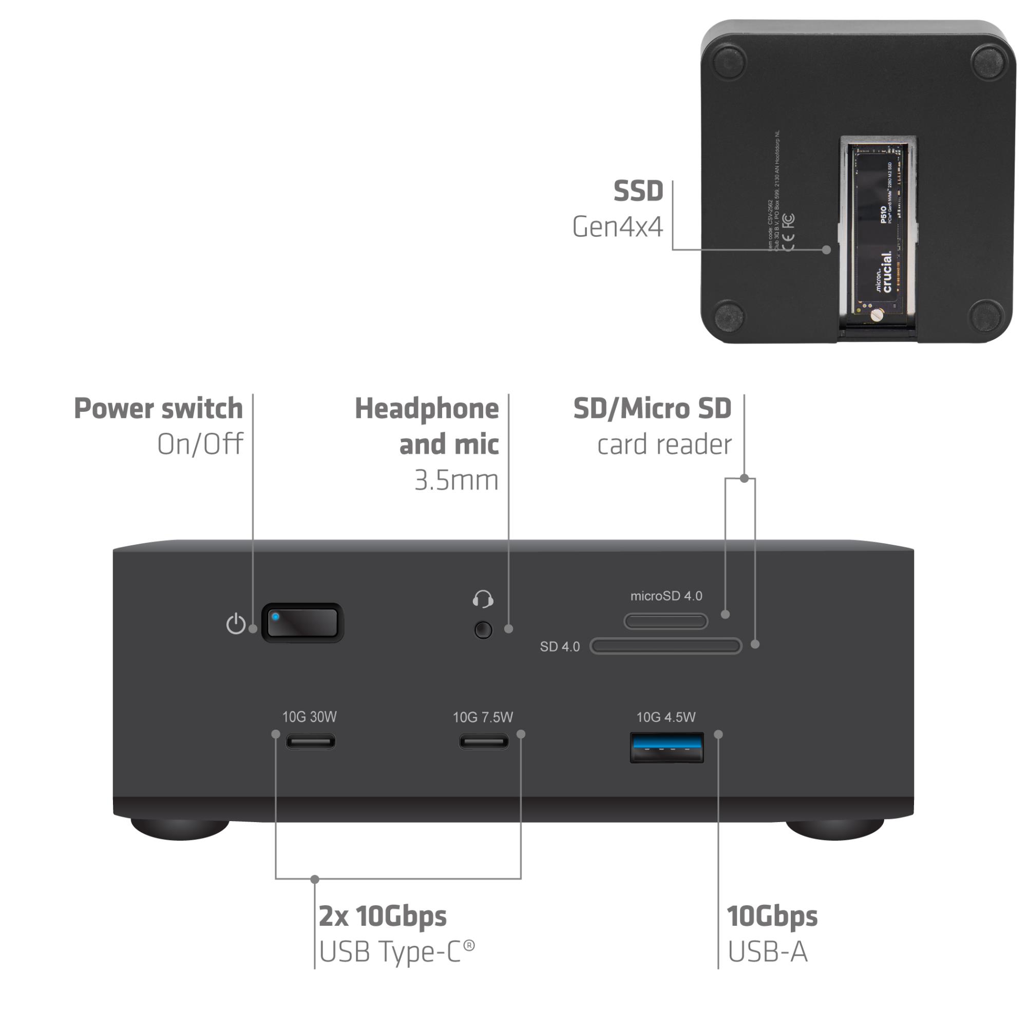 fc6aa47b-d526-4fce-a0d8-d023c37f6eff NB ACC DOCKING STATION 13-IN-1/THUNDERBOLT CSV-2562 CLUB3D