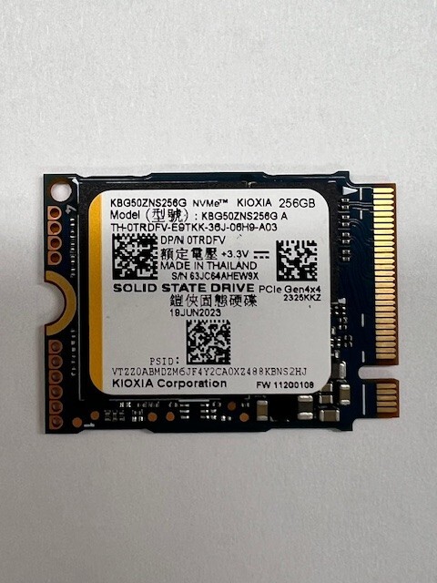 Kioxia BG5 256GB M.2 2230 NVMe SSD (Atnaujinta)