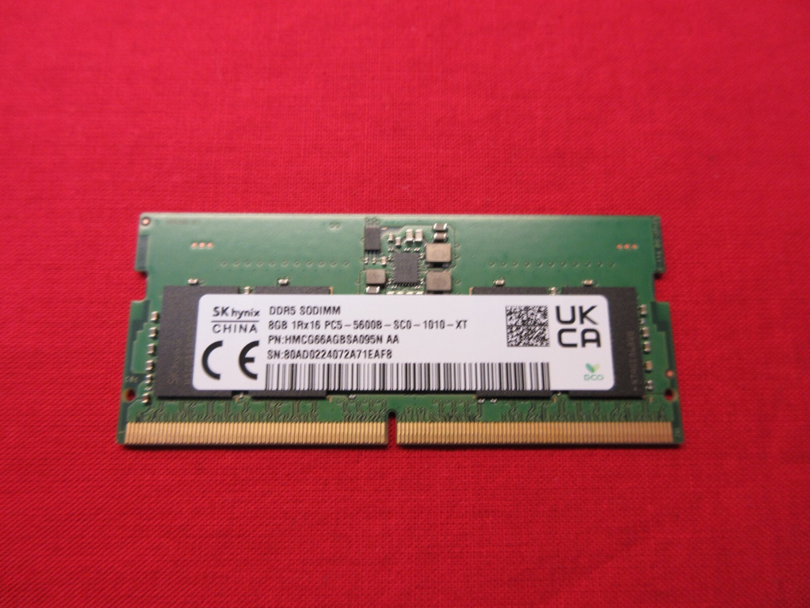 s-l1600-17.jpg SK Hynix 8GB DDR5 4800MHz SODIMM (HMCG66AGBSA095N) (Bulk)