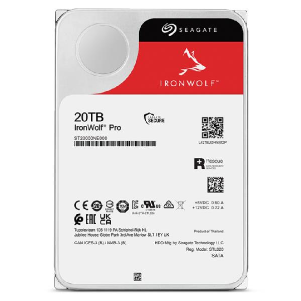 01839ddb-158b-46a8-be57-18f74d854eac HDD SEAGATE IronWolf Pro 20TB SATA 256 MB 7200 rpm 3,5″ ST20000NT001