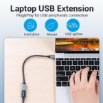 CABLE USB3.0C MALE TO A FEMALE/0.15M GRAY CCXHB VENTION