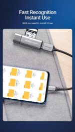 CABLE USB3.0C MALE TO A FEMALE/0.15M GRAY CCXHB VENTION