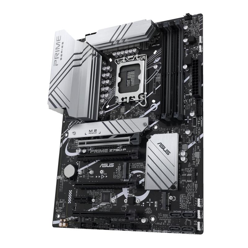21f0779b-67cf-4073-847a-bd710f022a85 Mainboard ASUS Intel Z790 LGA1700 ATX Memory DDR5 Memory slots 4 1xPCI-Express 3.0 1x 3xPCI-Express 4.0 16x 1xPCI-Express 5.0 16x 3xM.2 1xHDMI 1xDisplayPort 4xUSB 2.0 3xUSB 3.2 1xUSB-C 1xPS/2 1xRJ45 3xAudio port PRIMEZ790-P