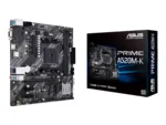 Asus   PRIME A520M-K   Processor family AMD   Processor socket AM4   DDR4   Memory slots 2   Supported hard disk drive interfaces M.2, SATA   Number of SATA connectors 4   Chipset AMD A   Micro ATX