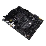 Asus   TUF GAMING B550-PLUS WIFI II   Processor family AMD   Processor socket AM4   DDR4 DIMM   Memory slots 4   Supported hard disk drive interfaces 	SATA, M.2   Number of SATA connectors 6   Chipset AMD B550   30.5cm x 24.4cm