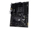 Asus   TUF GAMING B550-PLUS WIFI II   Processor family AMD   Processor socket AM4   DDR4 DIMM   Memory slots 4   Supported hard disk drive interfaces 	SATA, M.2   Number of SATA connectors 6   Chipset AMD B550   30.5cm x 24.4cm