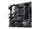 Asus   PRIME B550M-A WIFI II   Processor family AMD   Processor socket AM4   DDR4 DIMM   Memory slots 4   Supported hard disk drive interfaces 	SATA, M.2   Number of SATA connectors 4   Chipset AMD B550   microATX