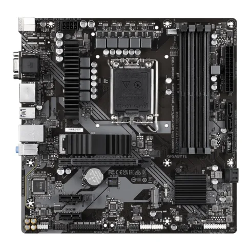Gigabyte   B760M DS3H DDR4 1.0 M/B   Processor family Intel   Processor socket  LGA1700   DDR4 DIMM   Memory slots 4   Supported hard disk drive interfaces 	SATA, M.2   Number of SATA connectors 4   Chipset Intel B760 Express   Micro ATX