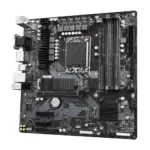 Gigabyte   B760M DS3H DDR4 1.0 M/B   Processor family Intel   Processor socket  LGA1700   DDR4 DIMM   Memory slots 4   Supported hard disk drive interfaces 	SATA, M.2   Number of SATA connectors 4   Chipset Intel B760 Express   Micro ATX