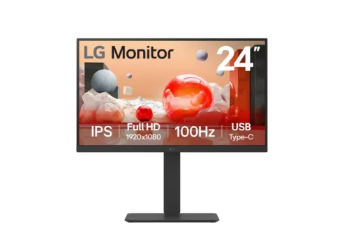 LG   24BA750-B   23.8 ”   IPS   FHD   16:9   100 Hz   5 ms   1920 x 1080 pixels   200 cd/m²   HDMI ports quantity 1   Black