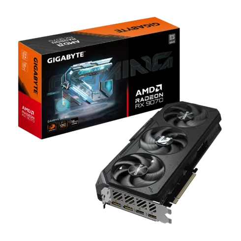 Gigabyte Radeon RX 9070 GAMING OC 16G   AMD   16 GB   Radeon RX 9070   HDMI ports quantity 2   PCI-E 5.0