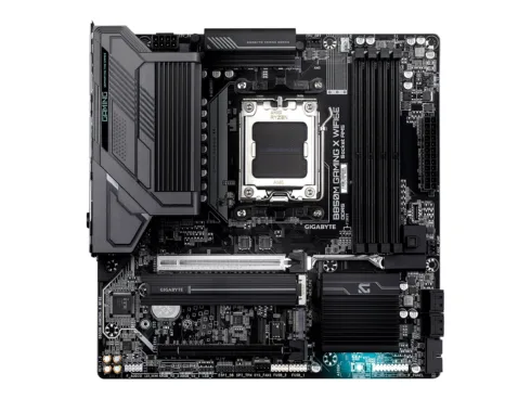 Gigabyte B850M GAMING X WIFI6E   Processor family AMD   Processor socket AM5   DDR5 SDRAM   Supported hard disk drive interfaces M.2, SATA   Number of SATA connectors 4   Micro ATX