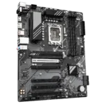 Gigabyte B760 DS3H WF6E GEN5   Processor family Intel   Processor socket LGA1700   DDR5   Supported hard disk drive interfaces M.2, SATA   Number of SATA connectors 4